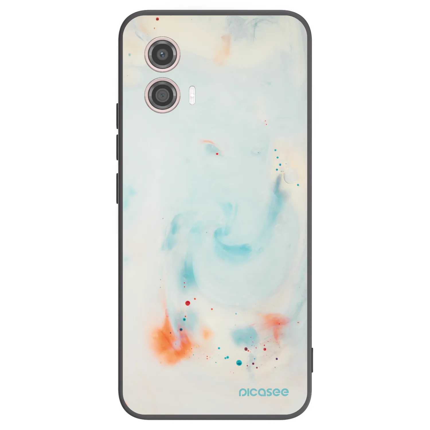 Picasee silikonski črni ovitek za Motorola Moto G53 5G - Splash