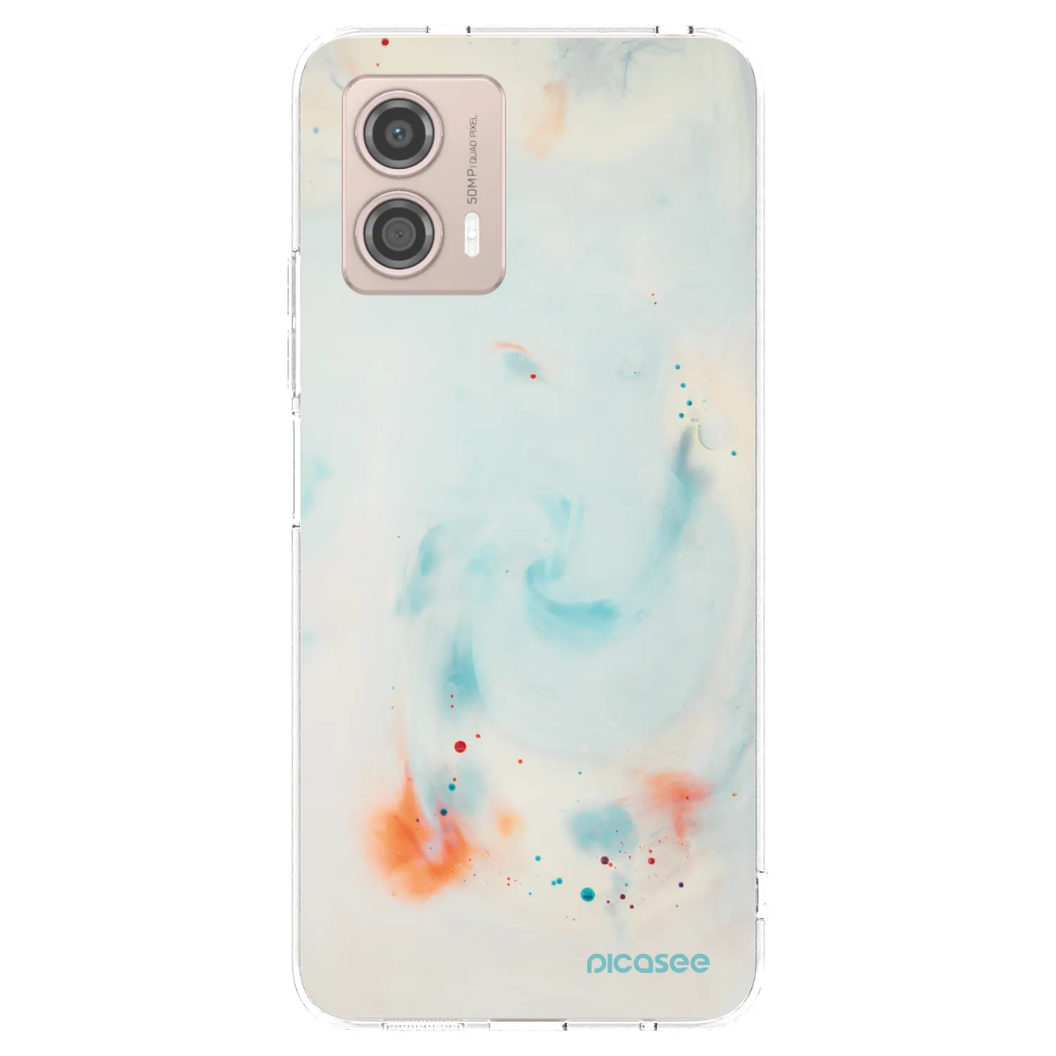 Picasee silikonski prozorni ovitek za Motorola Moto G53 5G - Splash