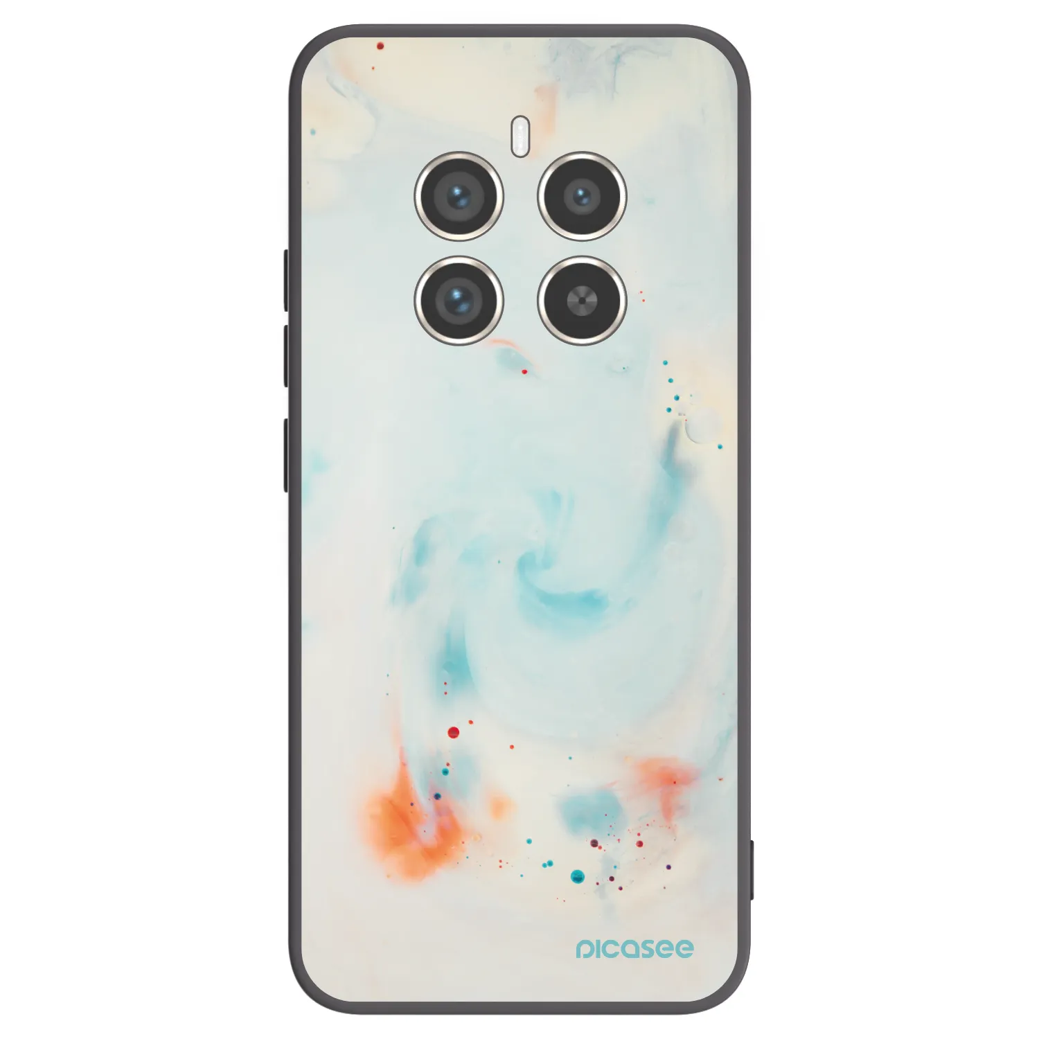 Picasee silikonski črni ovitek za Realme 12 Pro 5G - Splash