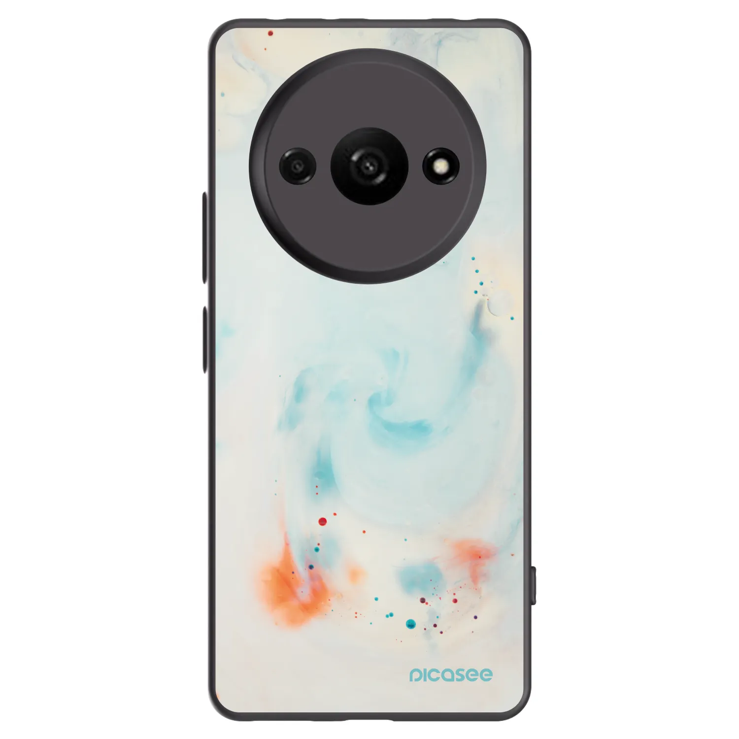 Picasee silikonski črni ovitek za Xiaomi Redmi A3 - Splash