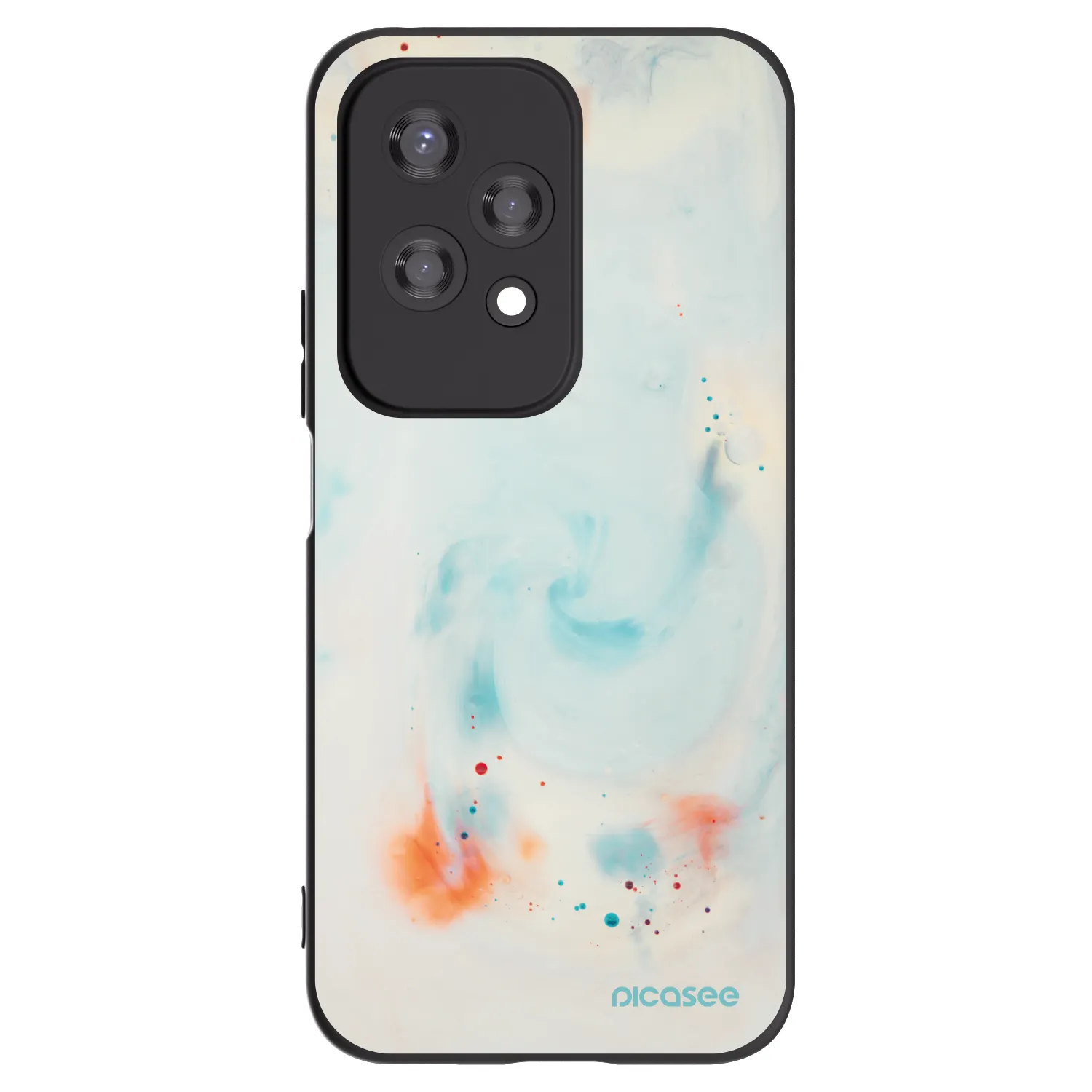 Picasee silikonski črni ovitek za Honor 200 Lite - Splash