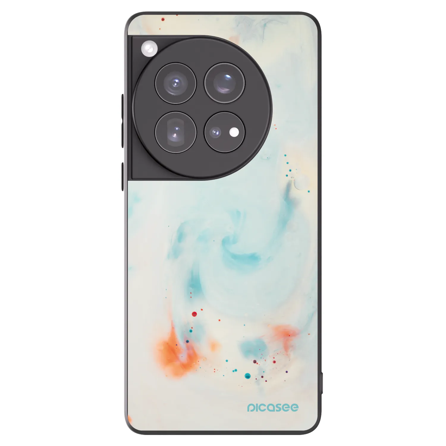 Picasee silikonski črni ovitek za OnePlus 12 5G - Splash