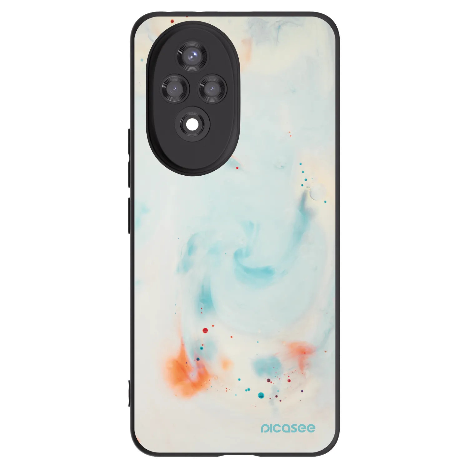 Picasee silikonski črni ovitek za Honor 200 Pro 5G - Splash