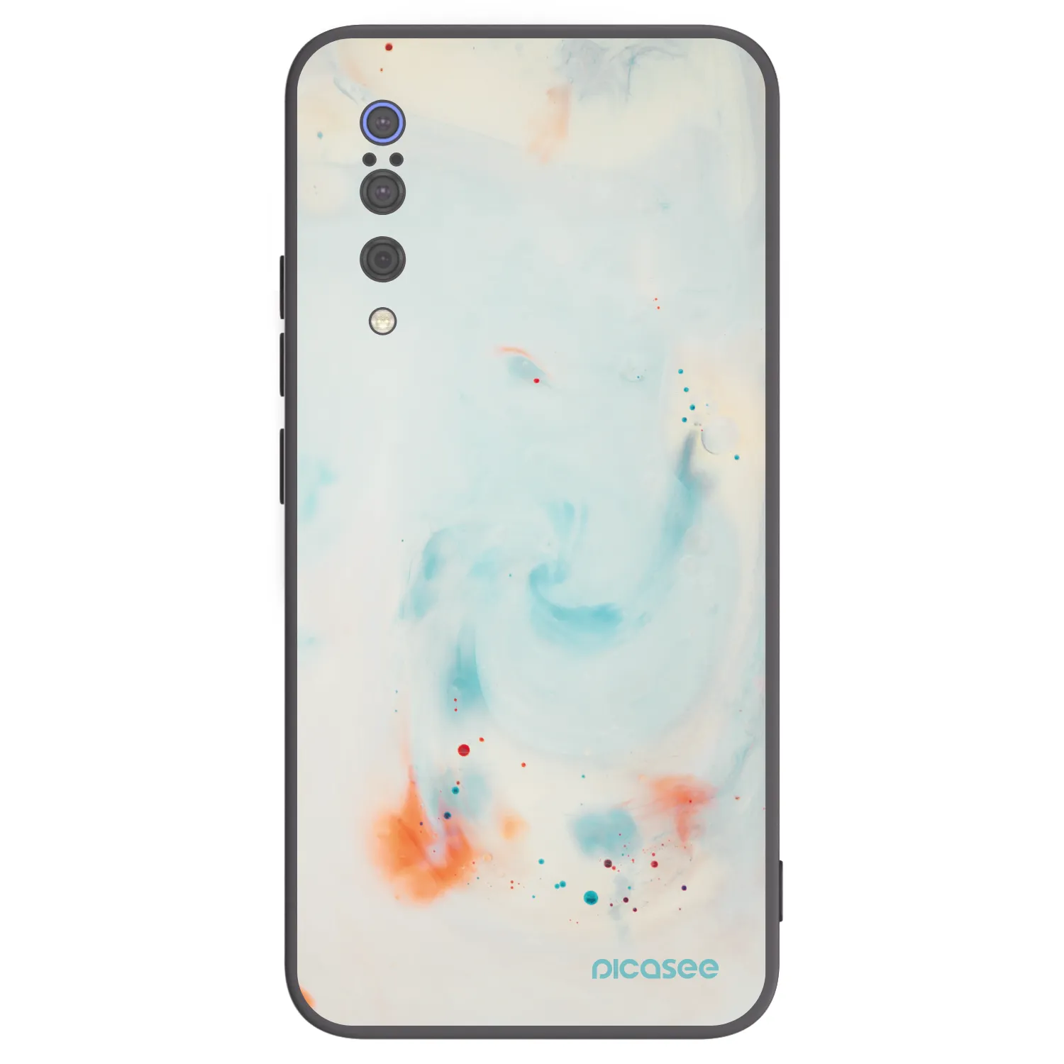 Picasee silikonski črni ovitek za Xiaomi Mi 9 - Splash