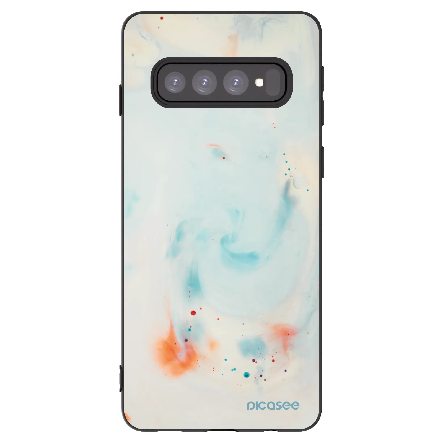 Picasee silikonski črni ovitek za Samsung Galaxy S10 G973 - Splash