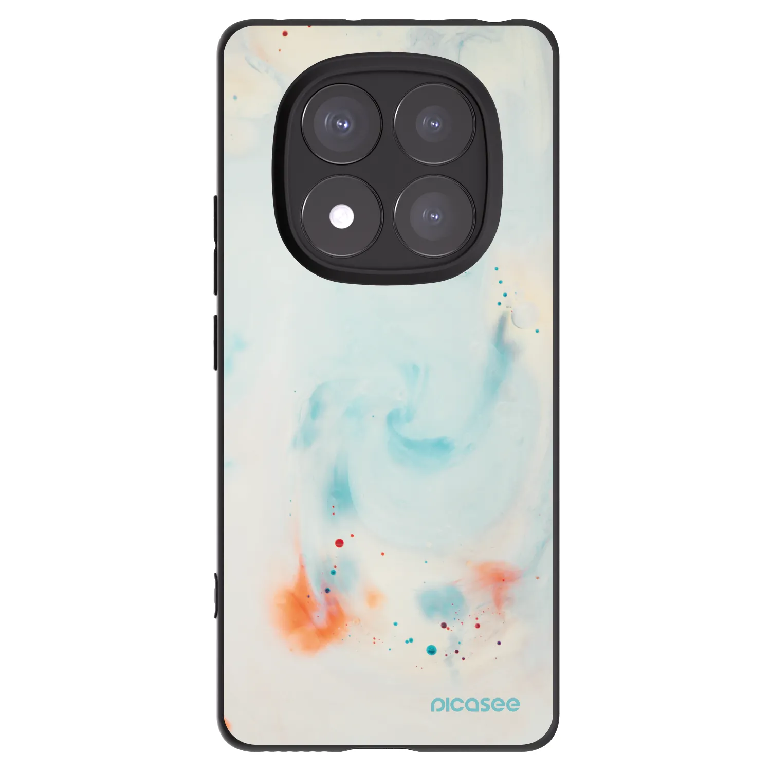 Picasee silikonski črni ovitek za Xiaomi Redmi Note 14 Pro 5G - Splash