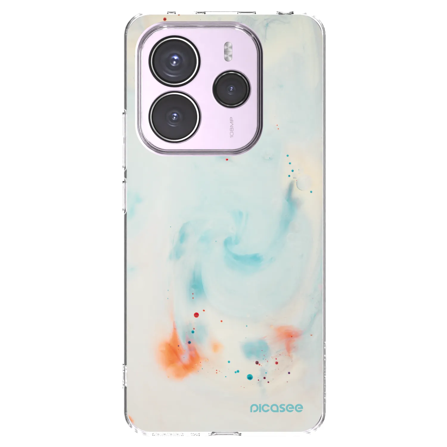 Picasee silikonski prozorni ovitek za Xiaomi Redmi Note 14 5G - Splash