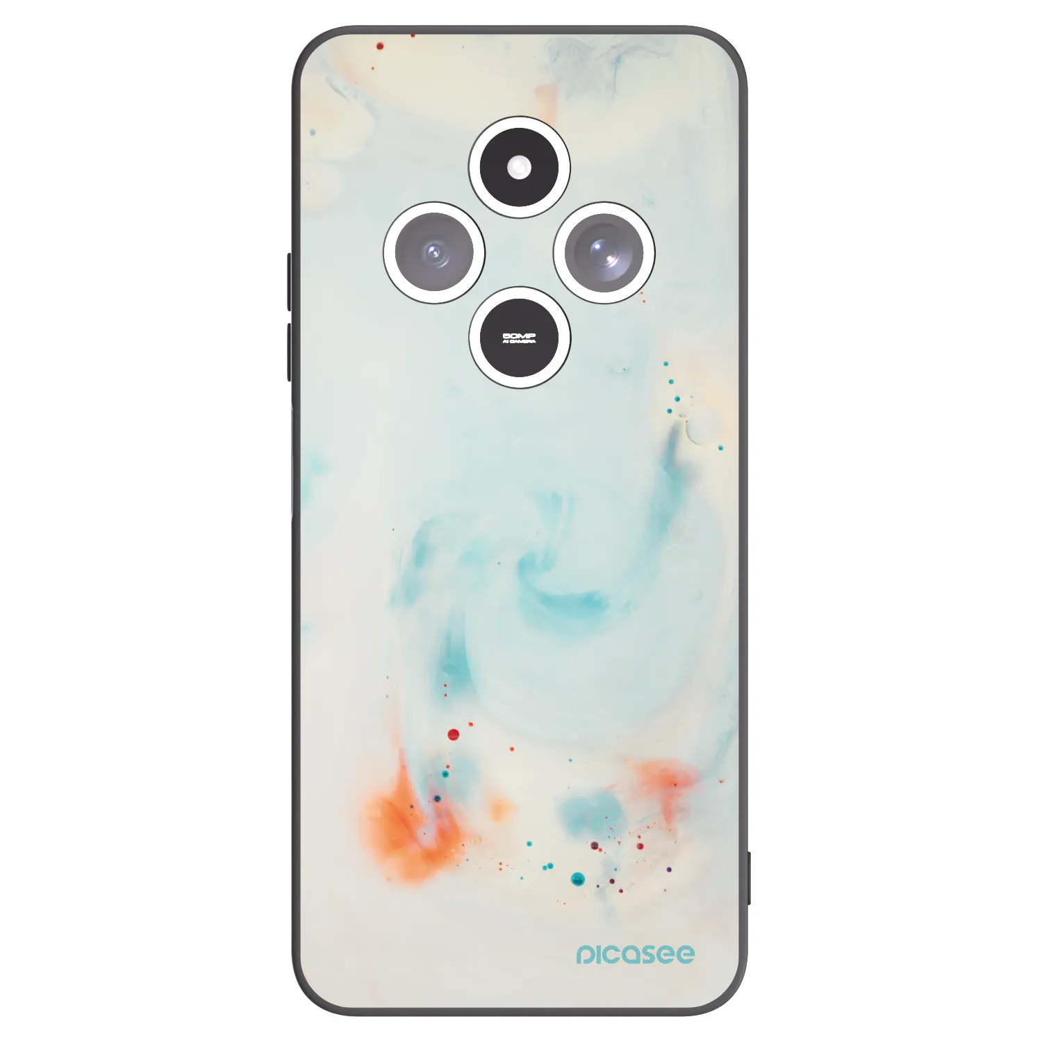 Picasee silikonski črni ovitek za Xiaomi Redmi 14C - Splash