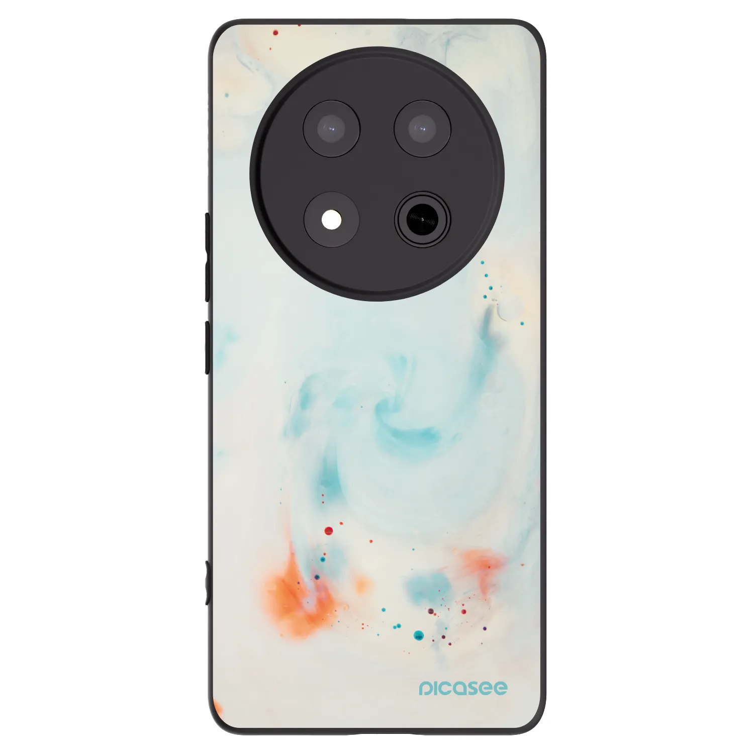 Picasee silikonski črni ovitek za Honor Magic7 Lite 5G - Splash