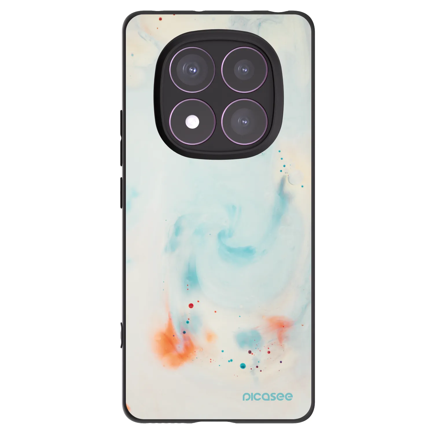 Picasee silikonski črni ovitek za Xiaomi Redmi Note 14 Pro 4G - Splash