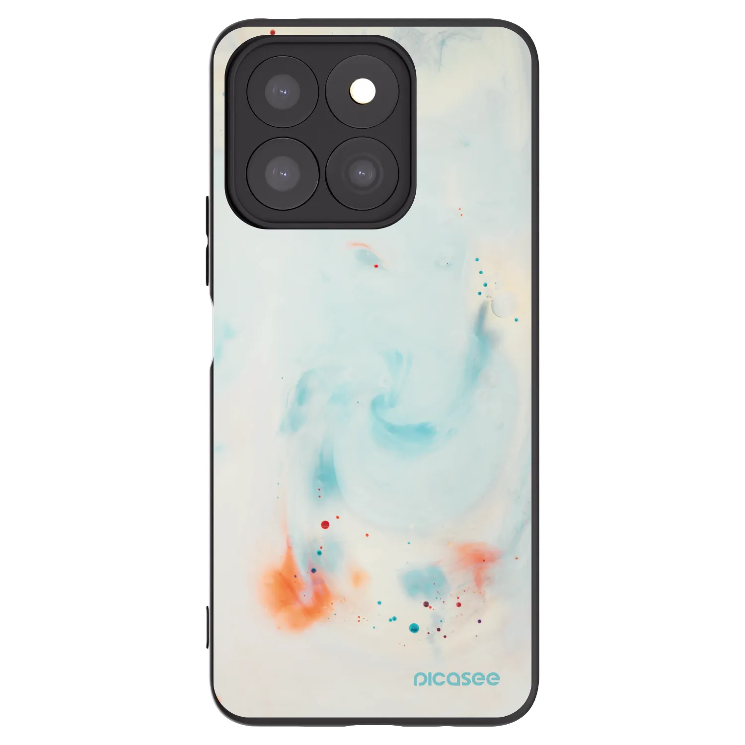Picasee silikonski črni ovitek za Honor X8c - Splash
