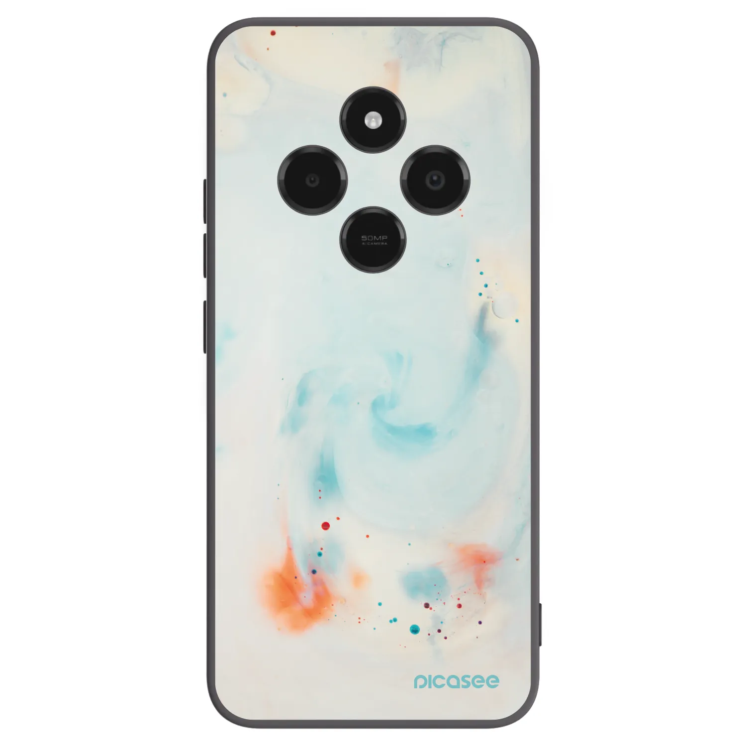 Picasee silikonski črni ovitek za Xiaomi Poco C75 - Splash