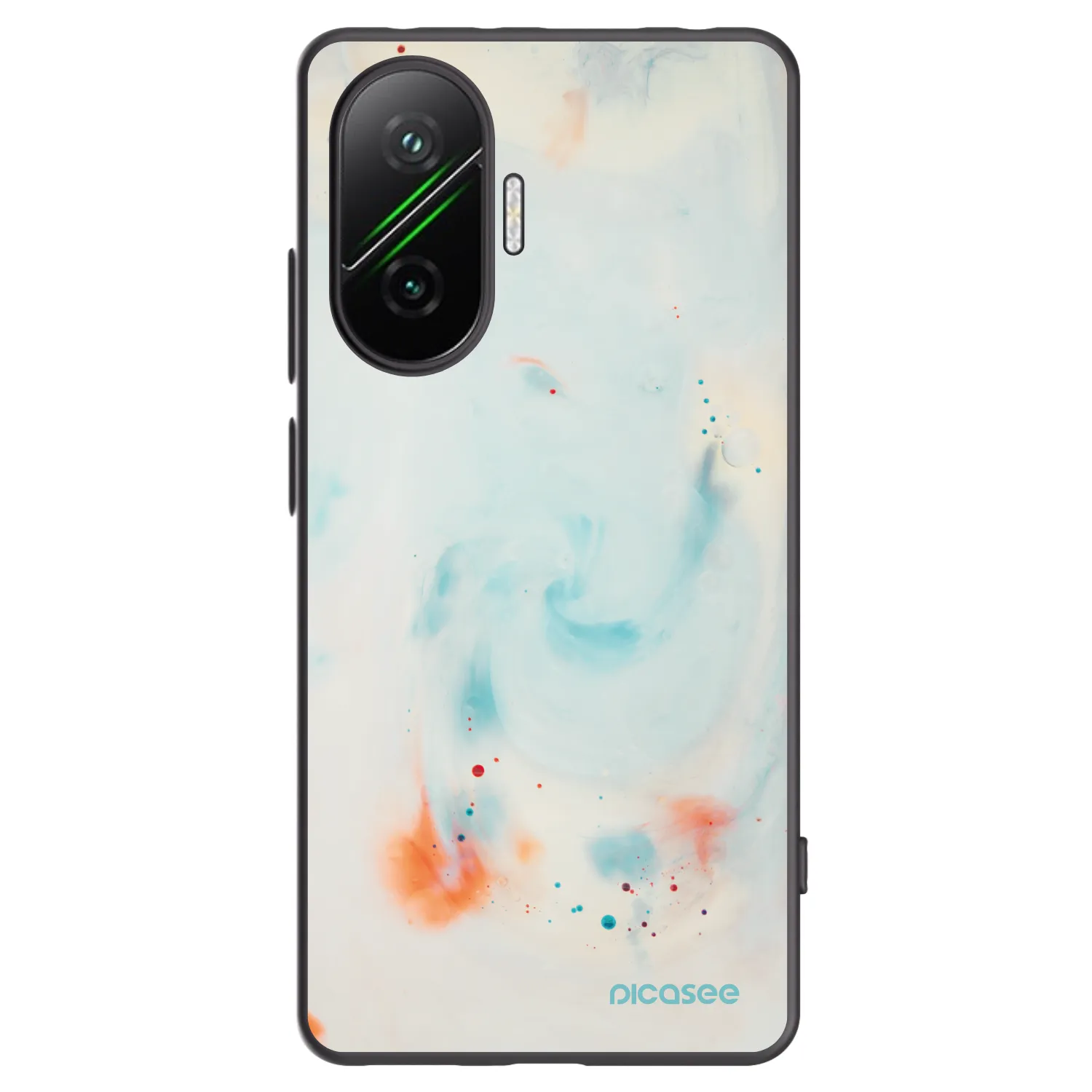 Picasee silikonski črni ovitek za Xiaomi Poco F7 5G - Splash