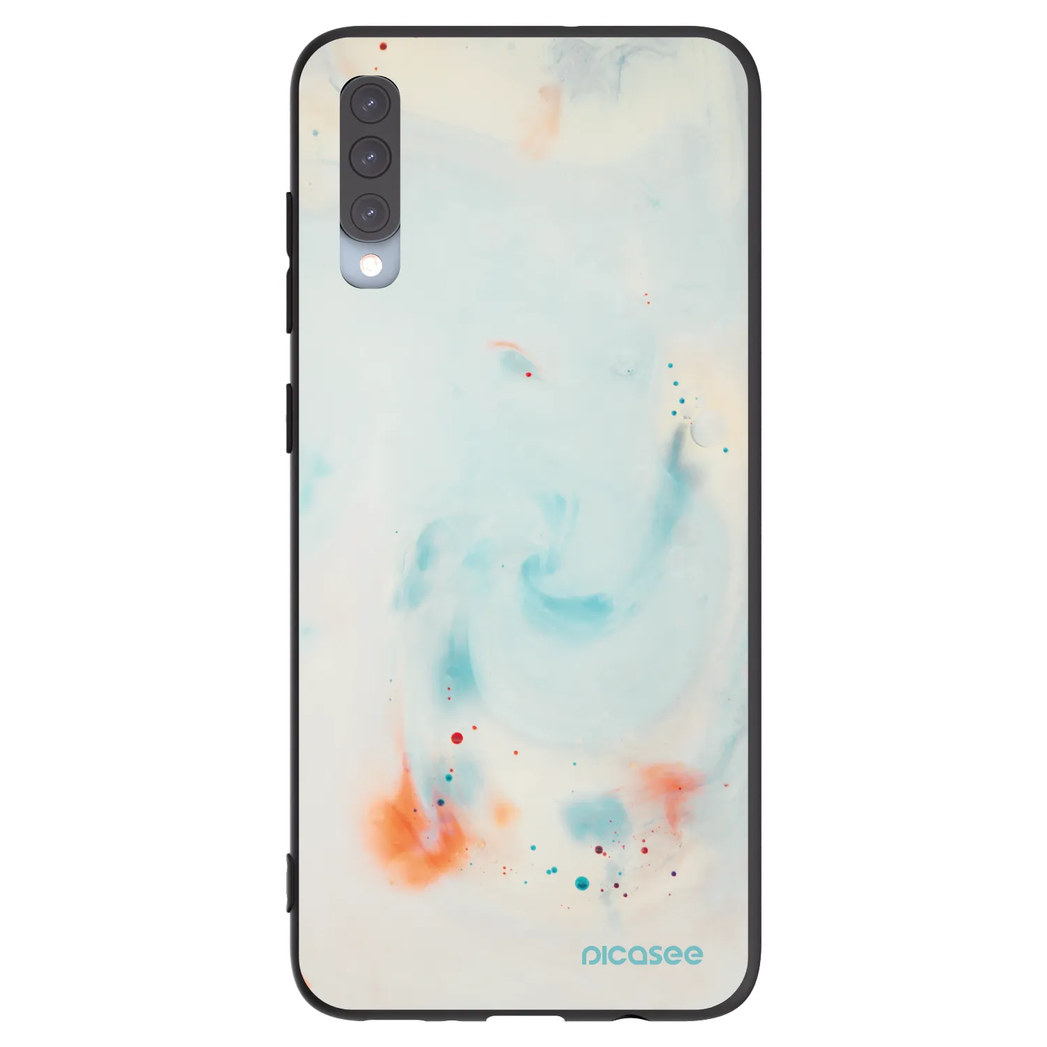 Picasee silikonski črni ovitek za Samsung Galaxy A70 A705F - Splash