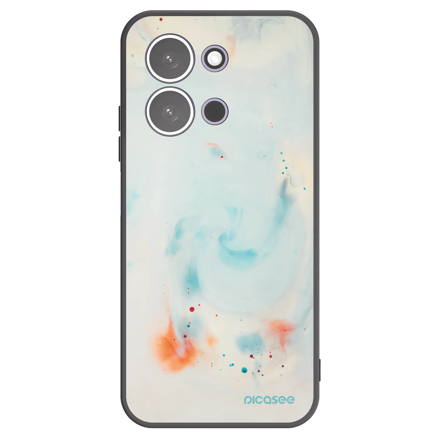 Picasee silikonski črni ovitek za Xiaomi Redmi 15C 5G - Splash