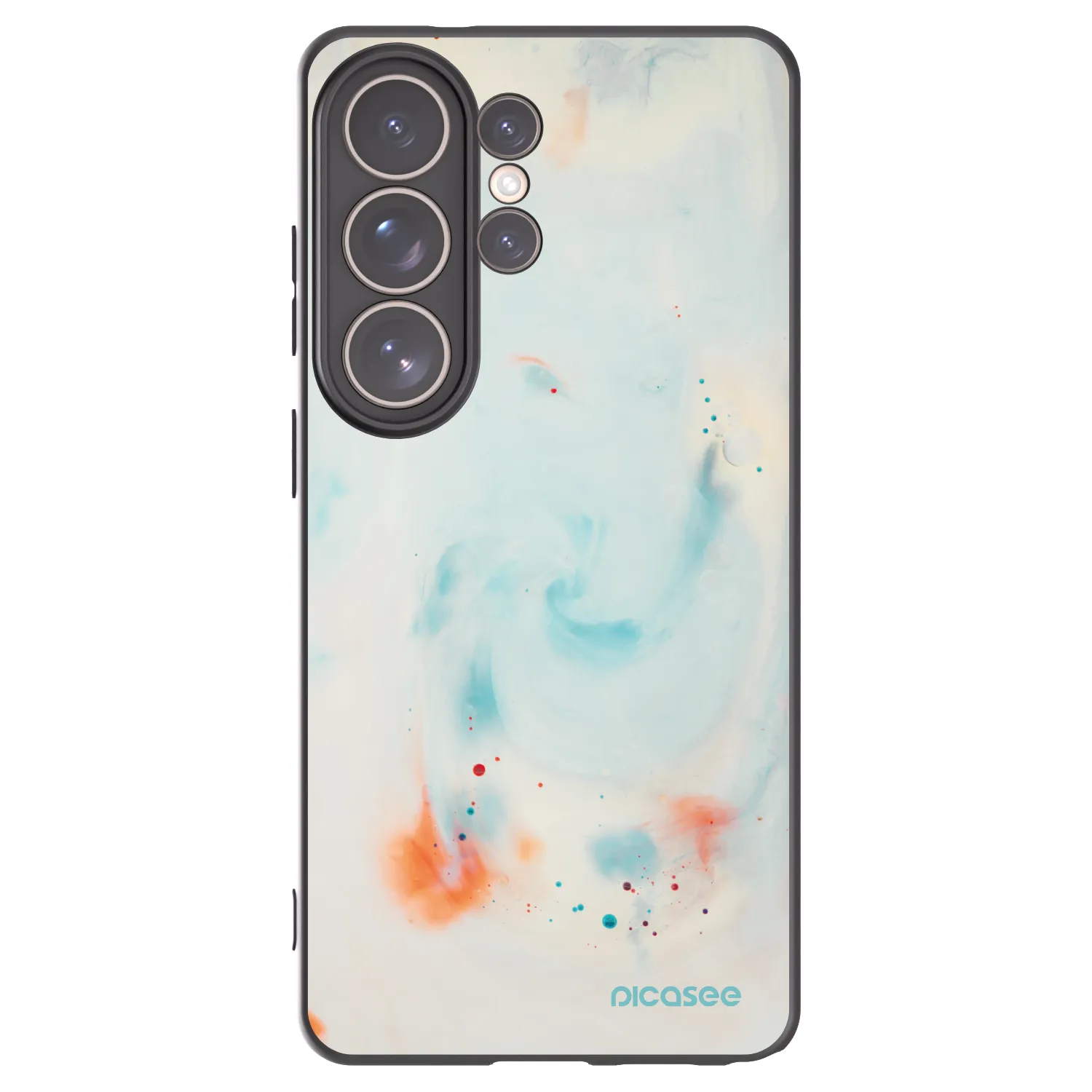 Picasee silikonski črni ovitek za Samsung Galaxy S26 Ultra - Splash