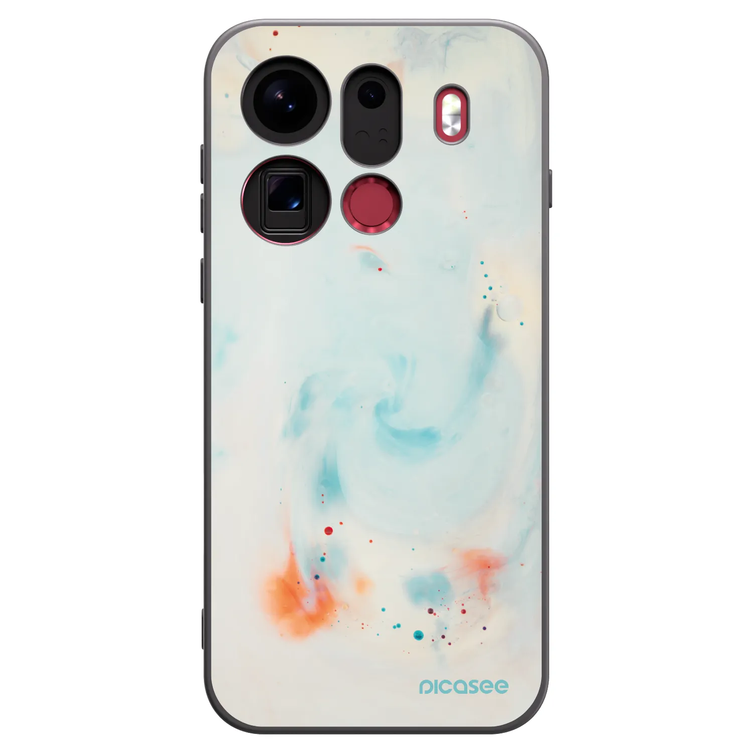 Picasee silikonski črni ovitek za OPPO Find X9 Pro - Splash