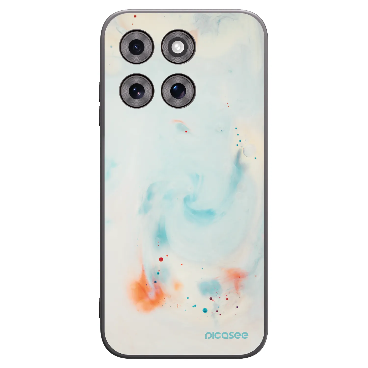 Picasee silikonski črni ovitek za Motorola Moto G77 - Splash