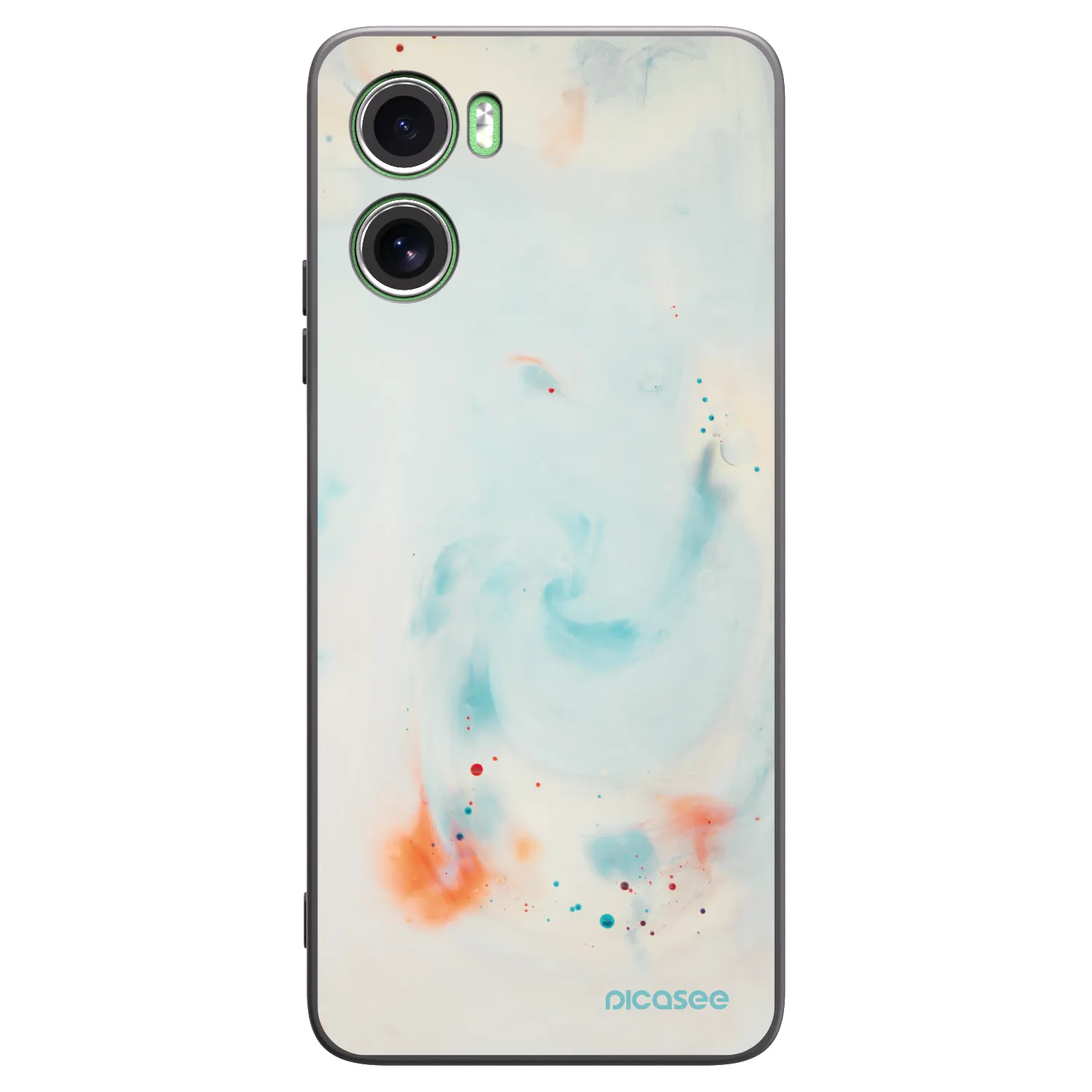 Picasee silikonski črni ovitek za Motorola Moto G06 - Splash