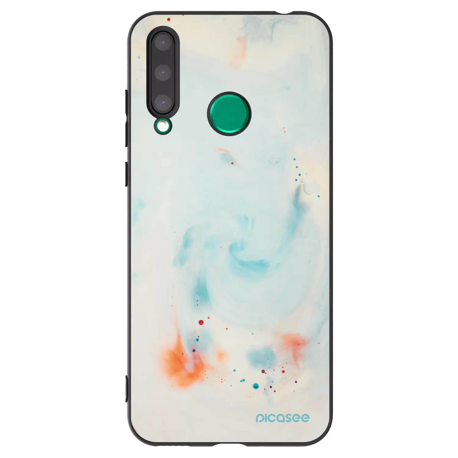 Picasee silikonski črni ovitek za Honor 20 Lite - Splash
