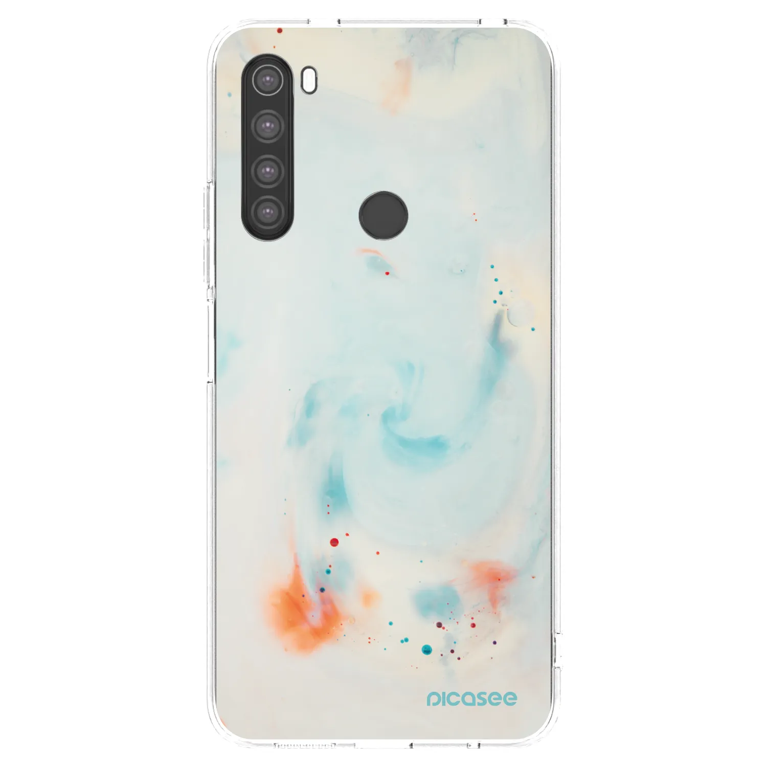 Picasee silikonski prozorni ovitek za Xiaomi Redmi Note 8 - Splash