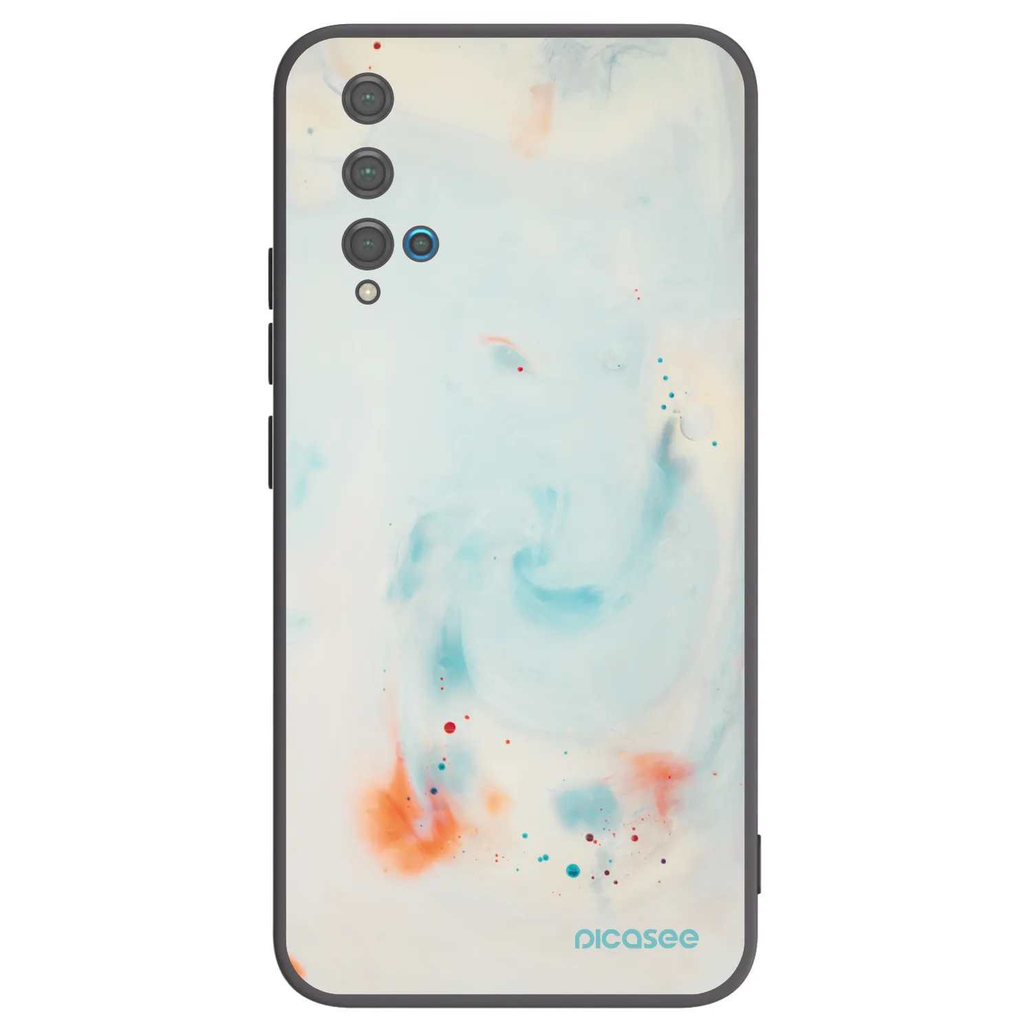 Picasee silikonski črni ovitek za Huawei Nova 5T - Splash