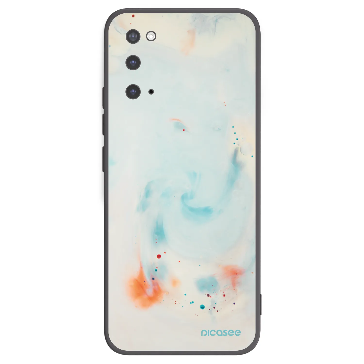 Picasee silikonski črni ovitek za Samsung Galaxy S20 G980F - Splash