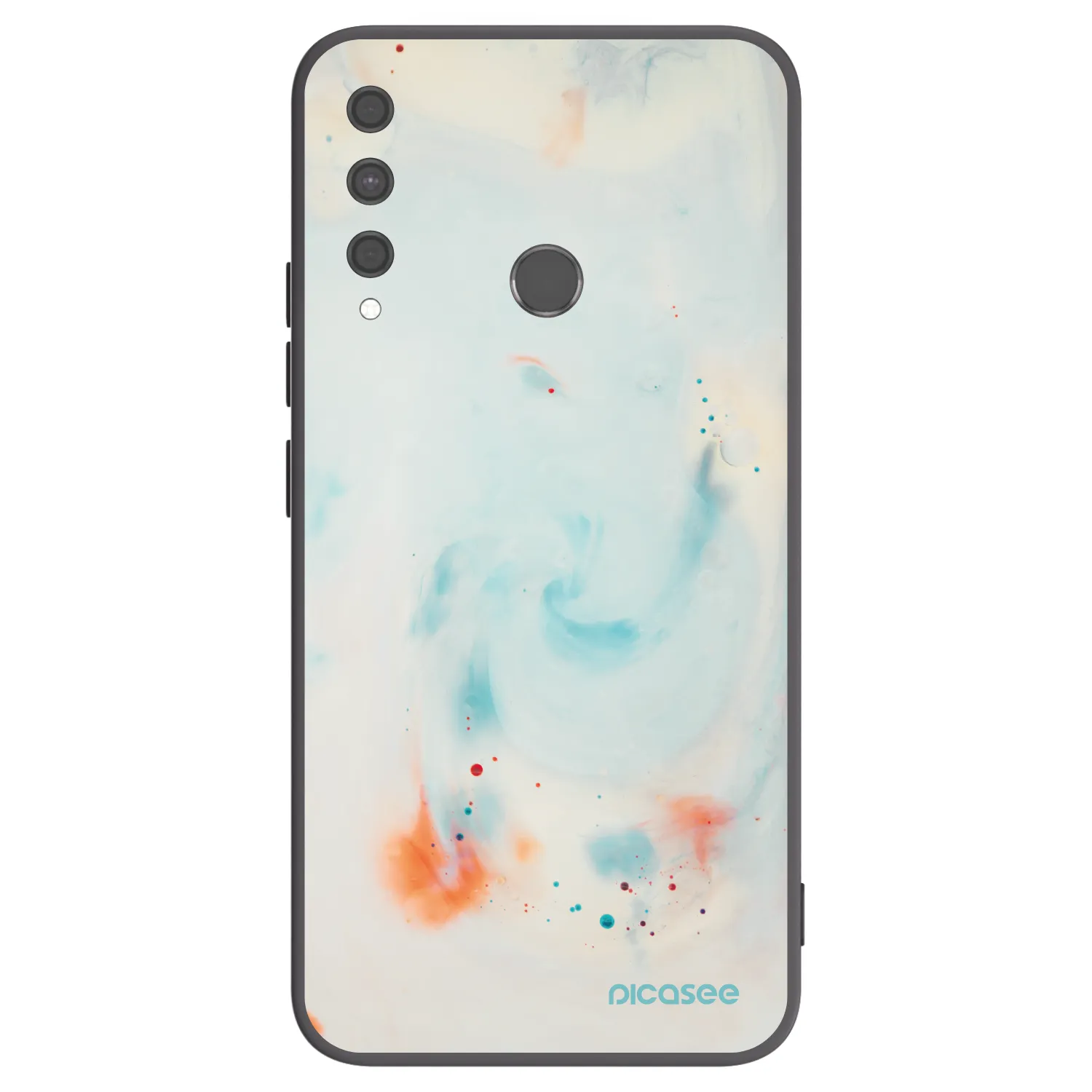 Picasee silikonski črni ovitek za Huawei P40 Lite E - Splash