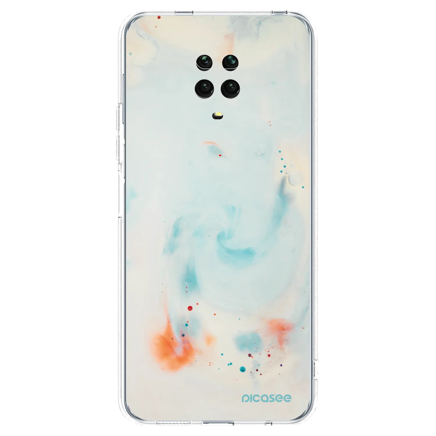 Picasee silikonski prozorni ovitek za Xiaomi Redmi Note 9S - Splash