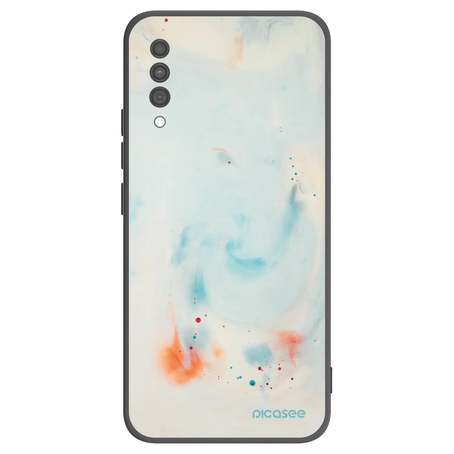 Picasee silikonski črni ovitek za Samsung Galaxy A30s A307F - Splash