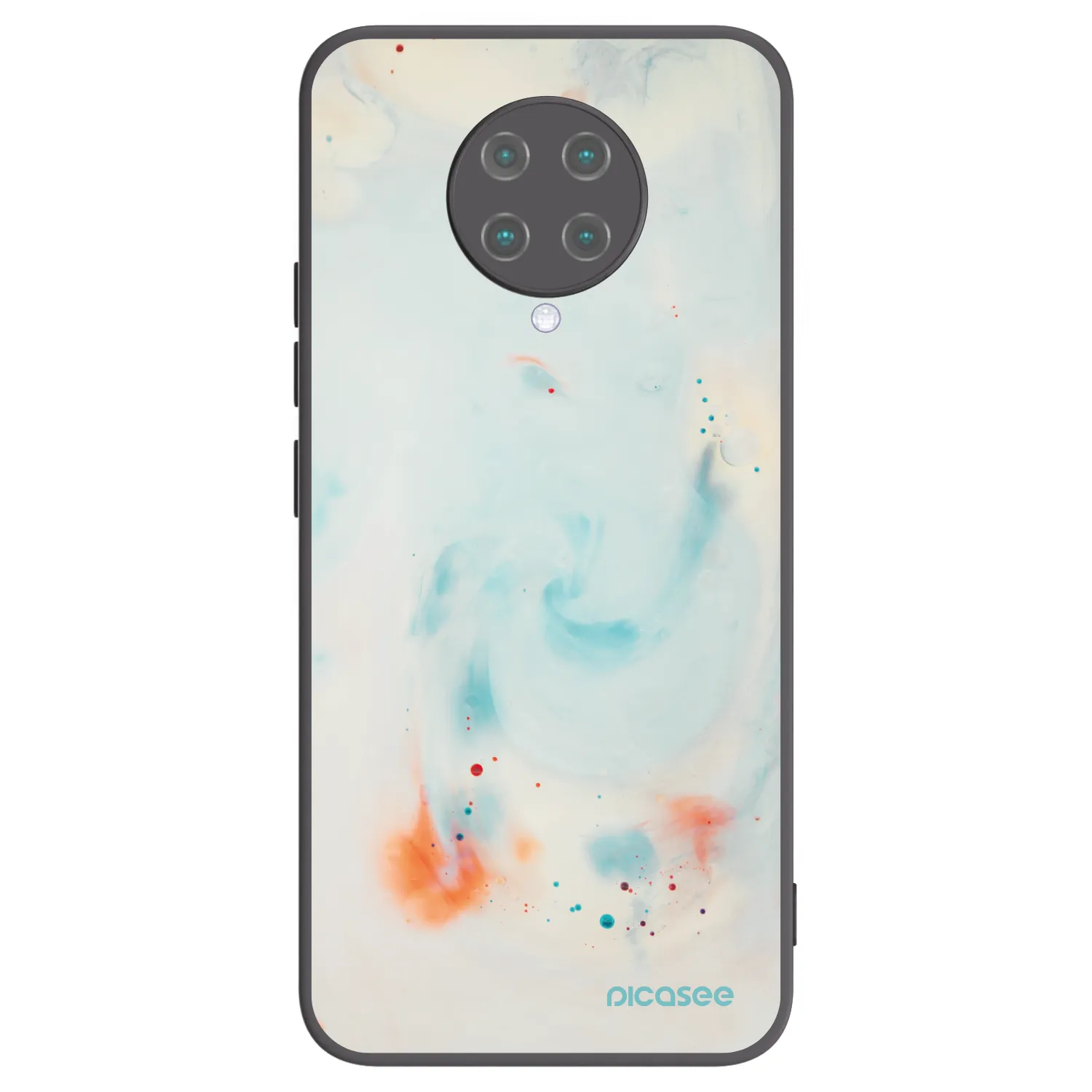Picasee silikonski črni ovitek za Xiaomi Poco F2 Pro - Splash