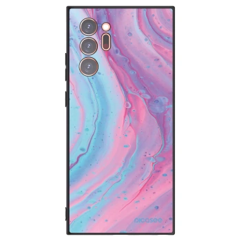 Picasee silikonski črni ovitek za Samsung Galaxy Note 20 Ultra - Pink liquid