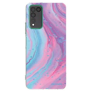 Picasee silikonski prozorni ovitek za Honor 10X Lite - Pink liquid