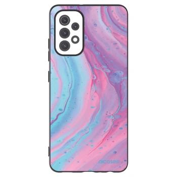 Picasee silikonski črni ovitek za Samsung Galaxy A32 5G A326B - Pink liquid
