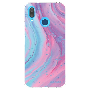 Picasee silikonski prozorni ovitek za Huawei P20 Lite - Pink liquid