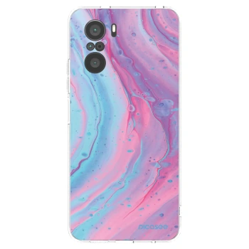 Picasee silikonski prozorni ovitek za Xiaomi Poco F3 - Pink liquid