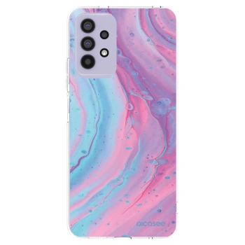 Picasee silikonski prozorni ovitek za Samsung Galaxy A32 4G SM-A325F - Pink liquid