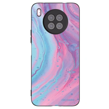 Picasee silikonski črni ovitek za Huawei Nova 8i - Pink liquid