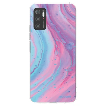 Picasee silikonski prozorni ovitek za Xiaomi Poco M3 Pro 5G - Pink liquid