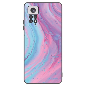 Picasee silikonski črni ovitek za Xiaomi Redmi Note 11 - Pink liquid
