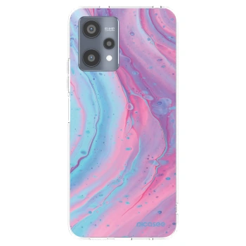 Picasee silikonski prozorni ovitek za Realme 9 Pro 5G - Pink liquid