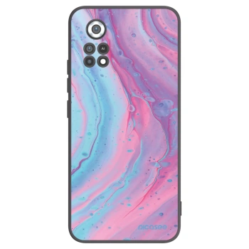 Picasee silikonski črni ovitek za Xiaomi Poco X4 Pro 5G - Pink liquid