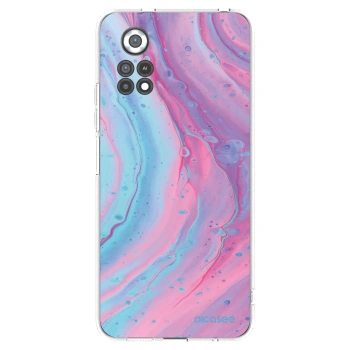 Picasee silikonski prozorni ovitek za Xiaomi Poco X4 Pro 5G - Pink liquid