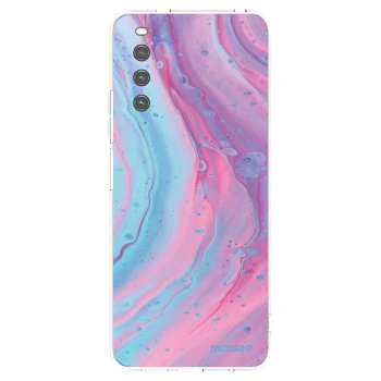 Picasee silikonski prozorni ovitek za Sony Xperia 10 IV 5G - Pink liquid