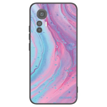 Picasee silikonski črni ovitek za Xiaomi 12 Lite - Pink liquid