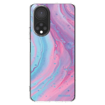 Picasee silikonski prozorni ovitek za Honor X7 - Pink liquid