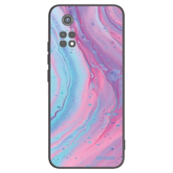 Picasee silikonski črni ovitek za Xiaomi Redmi Note 11S 5G - Pink liquid