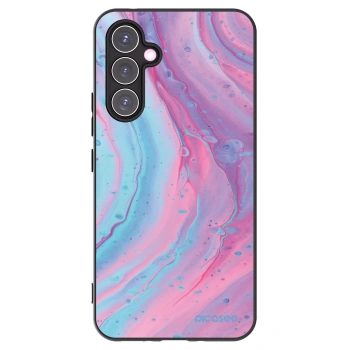 Picasee silikonski črni ovitek za Samsung Galaxy A54 5G A546B - Pink liquid