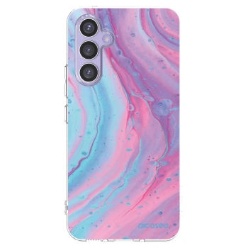 Picasee silikonski prozorni ovitek za Samsung Galaxy A54 5G A546B - Pink liquid
