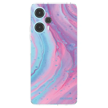 Picasee silikonski prozorni ovitek za Xiaomi Poco F5 - Pink liquid